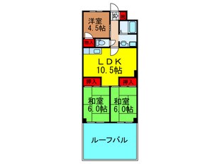 龍宝マンションの物件間取画像